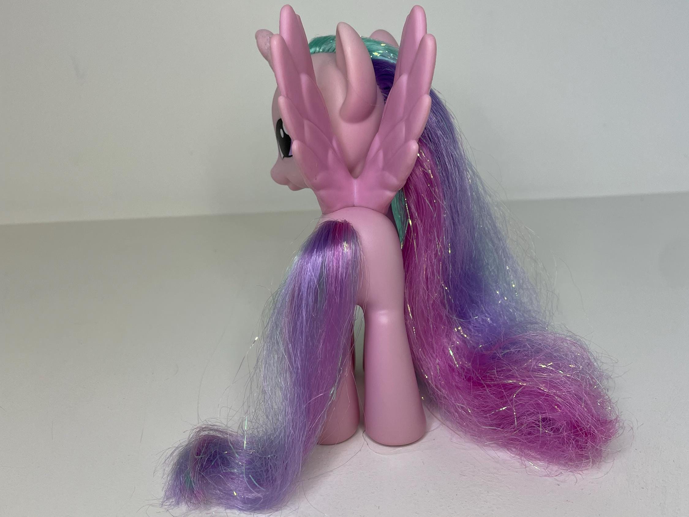 My Little Pony G4 Pink Princess Celestia Toy Figure With Tinsel Hair Etsy