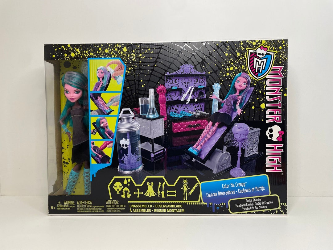 Rare Monster High Create A Monster Color Me Creepy Design Chamber NIB