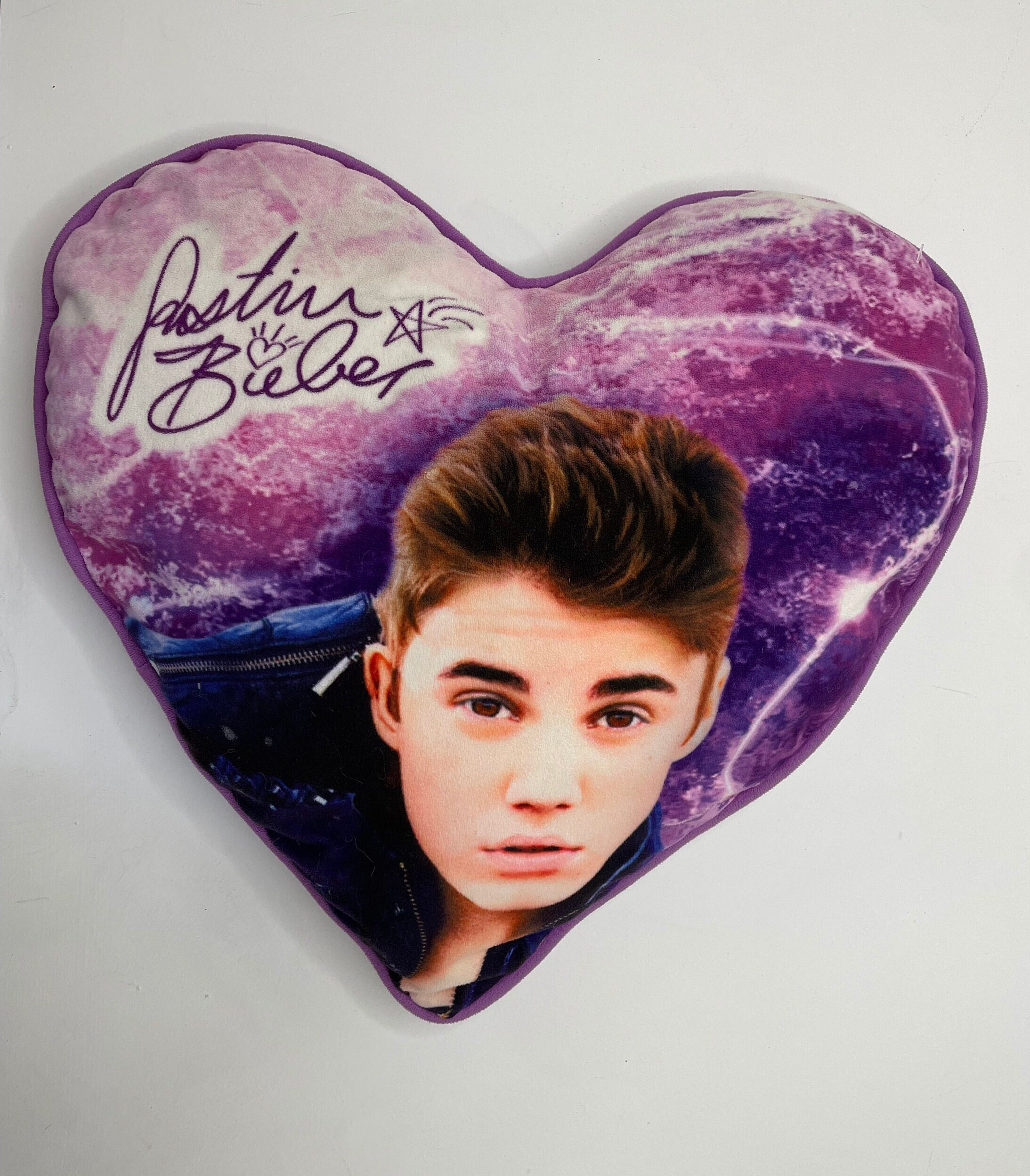 Justin Bieber Heart Pillow Etsy