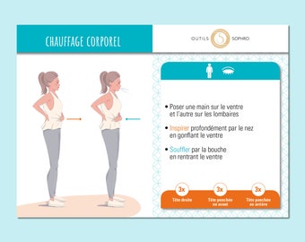 SOPHROLOGIE RD – Fiches Relaxations Dynamiques + 2 Affiches OFFERTES | Bien-être, Gestion du Stress, Développement Personnel | Thème Bleu