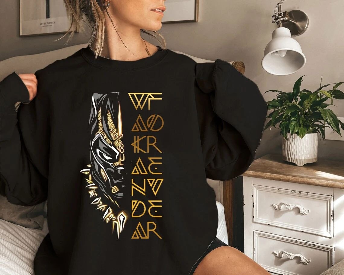 Discover Vintage Wakanda Forever Sweatshirt, Black Panther