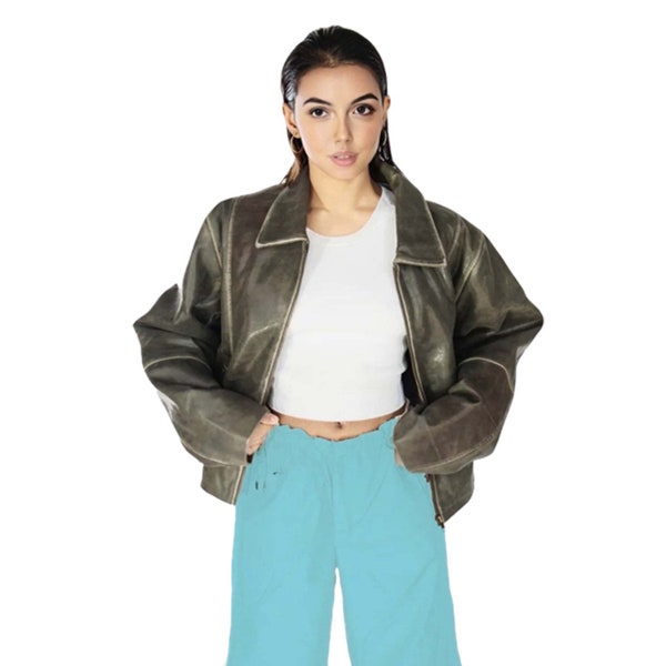 Y2k K Leather Jacket Etsy