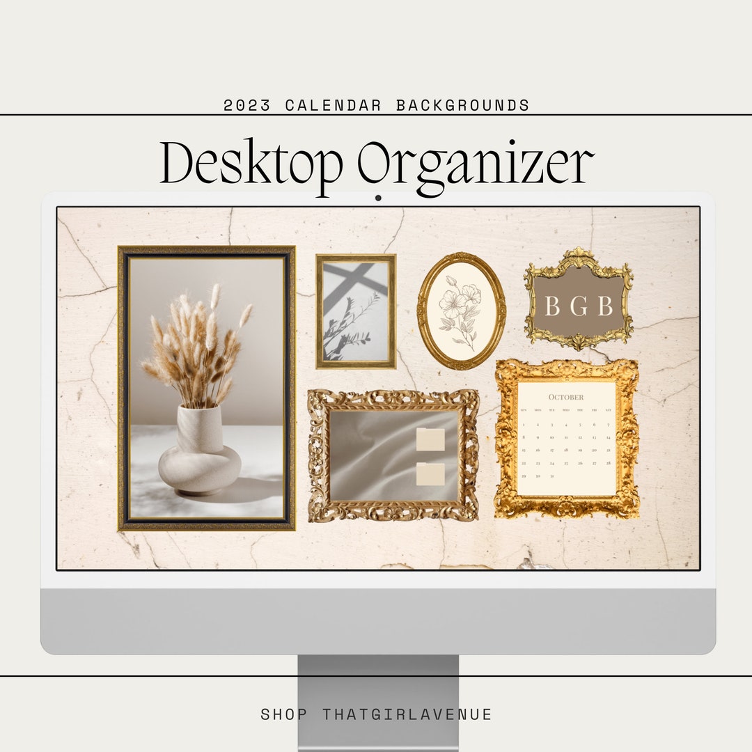 Digital Desktop Organizer Mac Desktop Organizer Computer Etsy