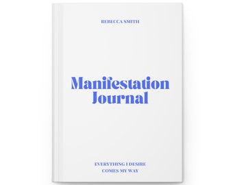 Manifestation Journal | Personalized Journal | Custom Journal | Manifesting Journal | Gifts for Women | Gifts for Her | Wellness Journal