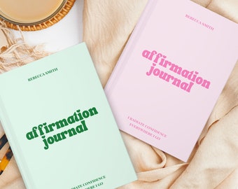 Affirmation Journal | Positive Affirmation Journal | Affirmation Journal Hardcover | Affirmation Notebook | Hardcover Lined Notebook