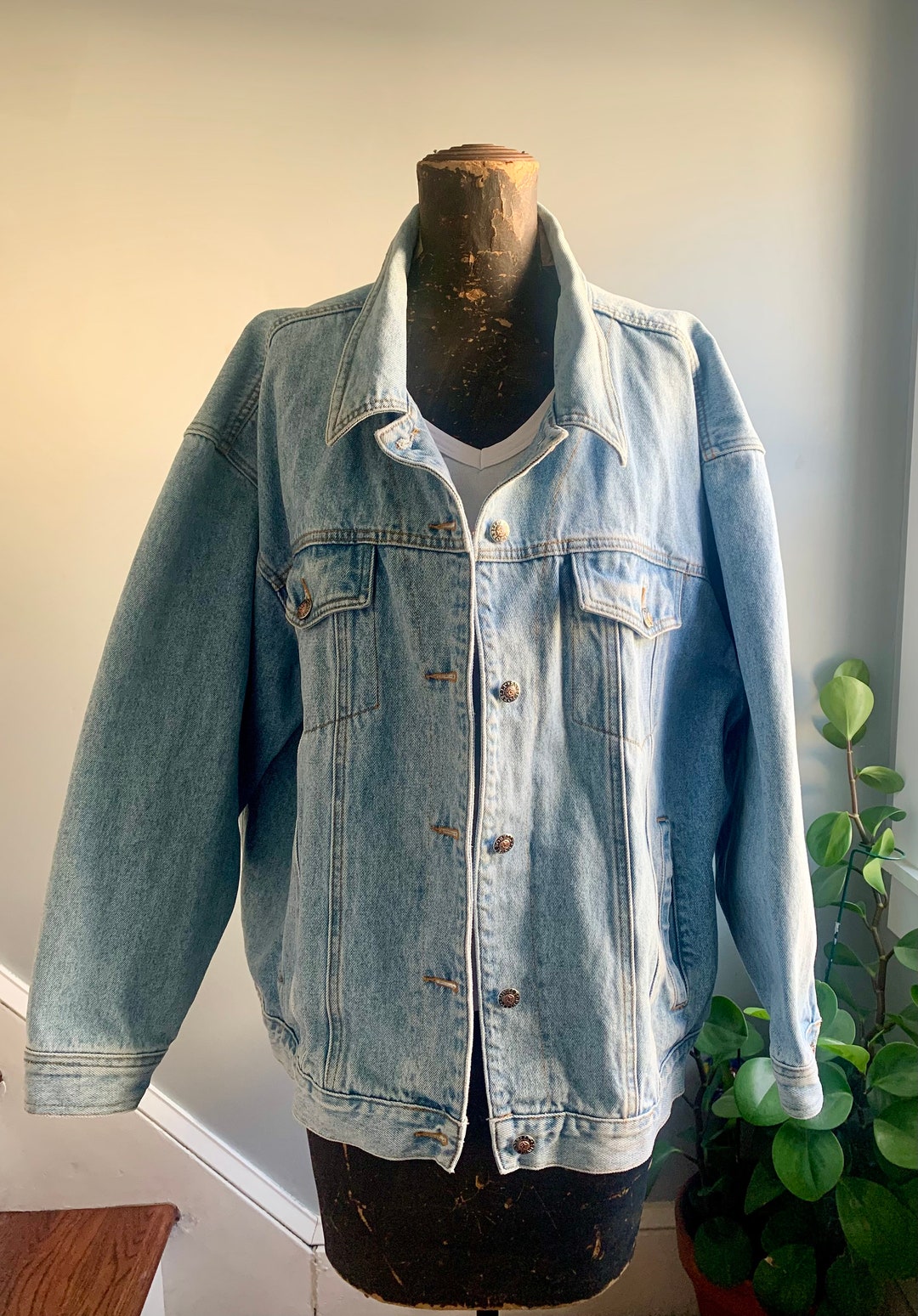 90s Forelli Jeanswear Cotton Denim Jacket. Vintage Grunge Blue - Etsy