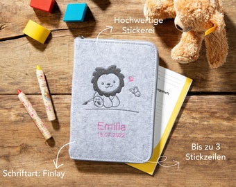 Personalisierte U-Heft Hülle aus Filz für Kinderuntersuchungsheft & Mutterpass - Geschenk zur Geburt, Babyshower -  Mom's Organizer