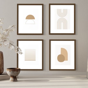 Neutral Abstract Art | Abstract Art Set | Minimalist Art | Printable Art | 8x11 Wall Decor