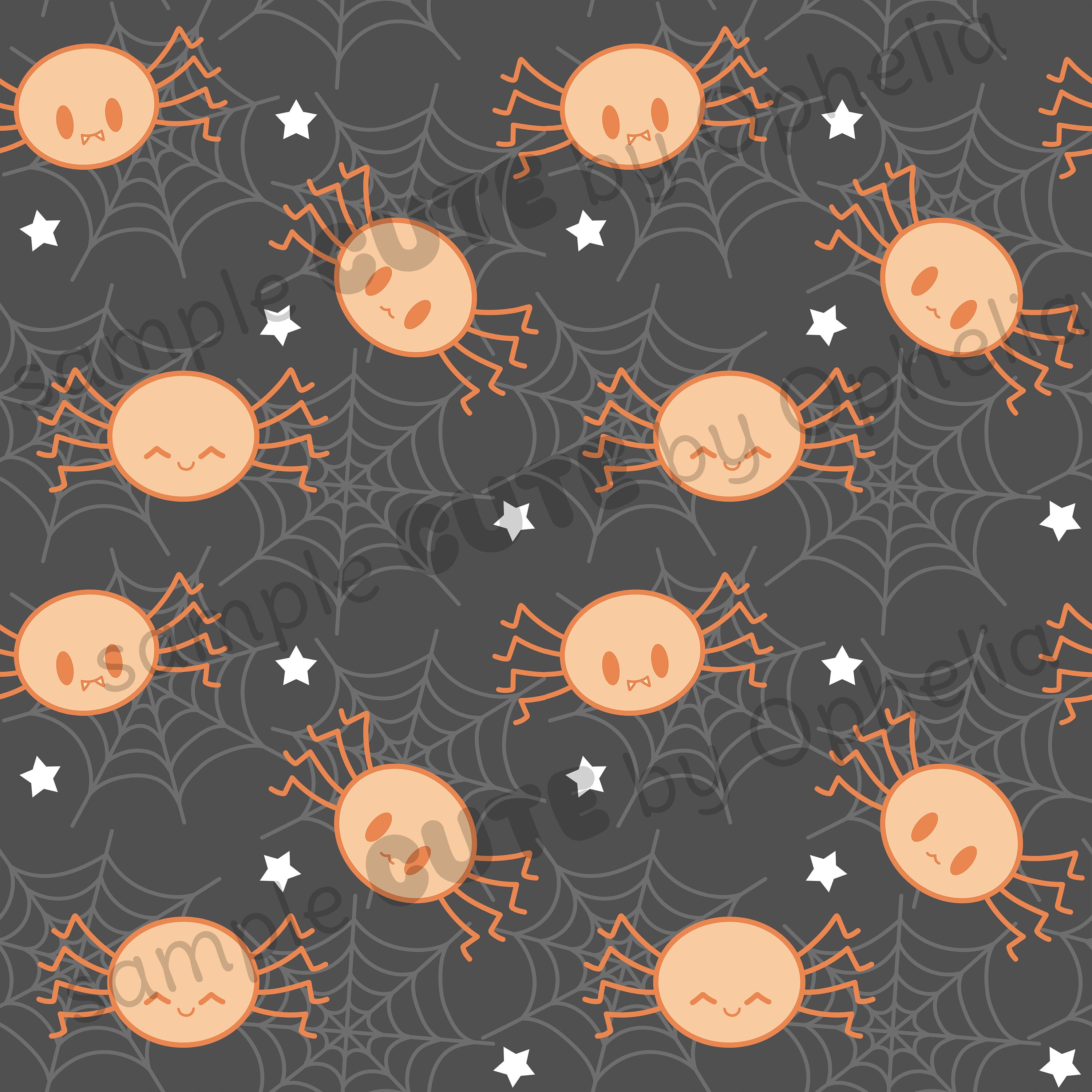 16 Digital Papers KAWAII HALLOWEEN Seamless Pattern Scrapbook Papers ...