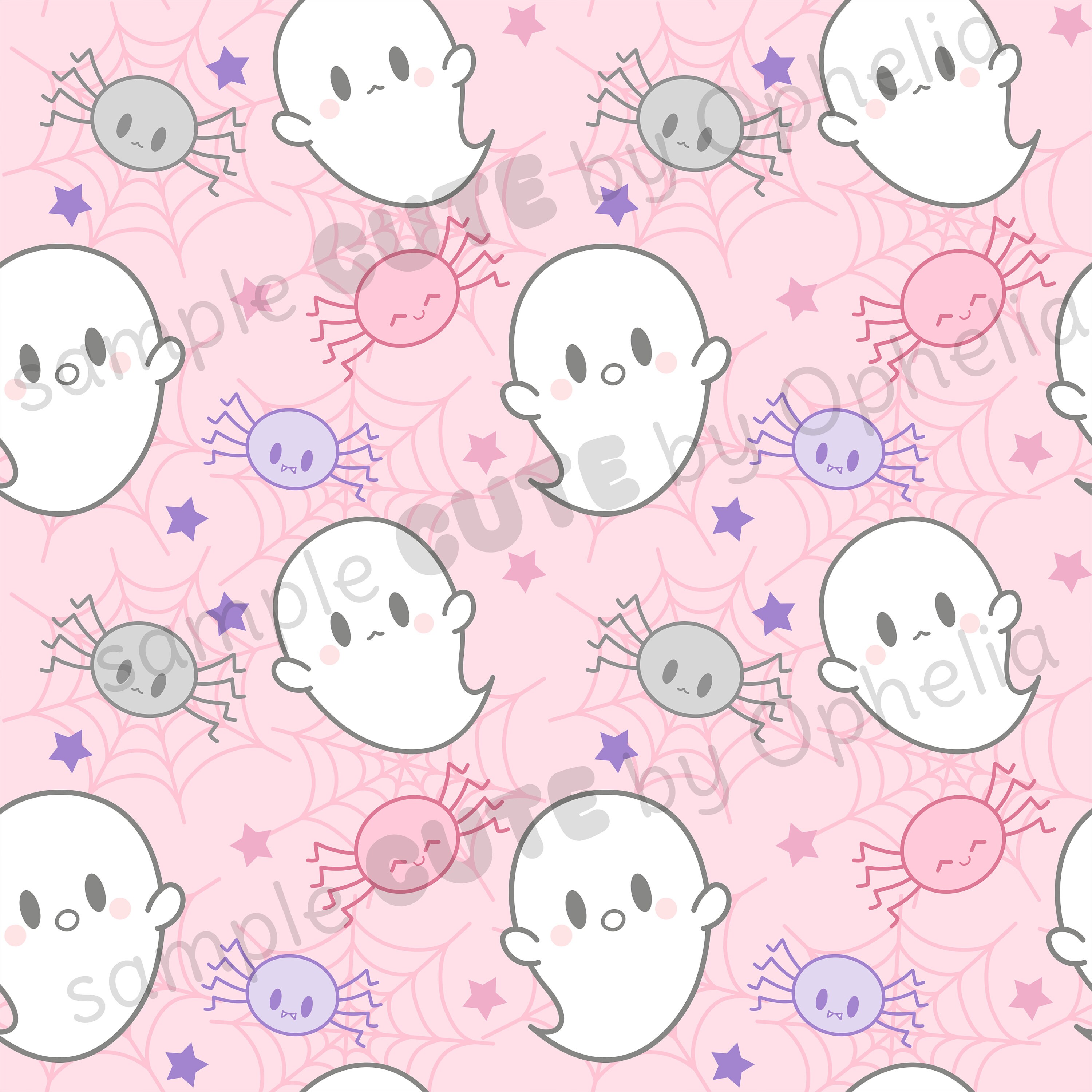 16 Digital Papers KAWAII HALLOWEEN Seamless Pattern - Etsy