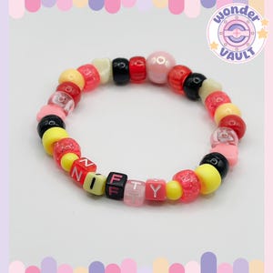Pulsera Kandi / Nifty / Hazbin Hotel / cuentas