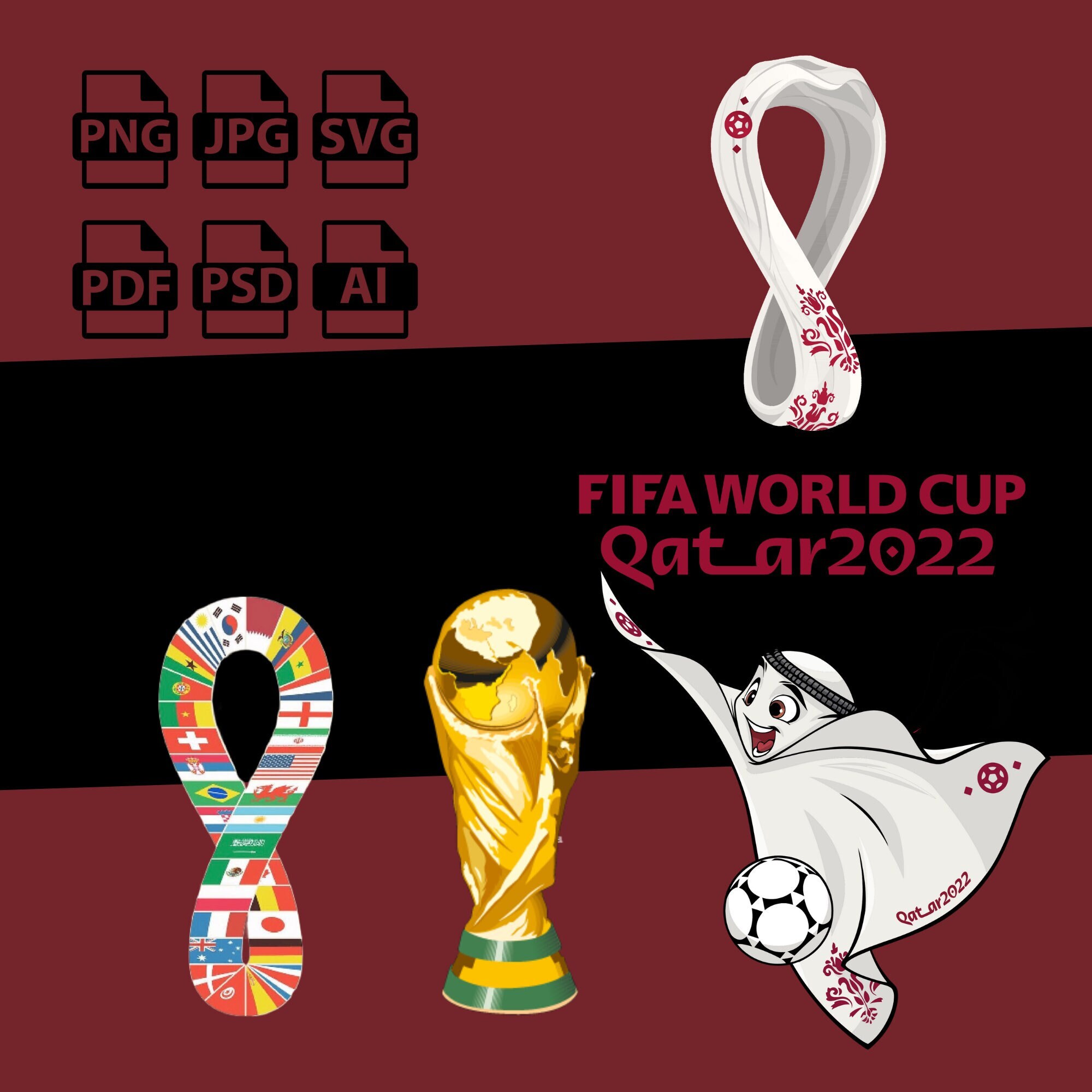 FIFA World Cup Qatar 2022 Fan Guide Logo PNG vector in SVG, PDF, AI, CDR  format