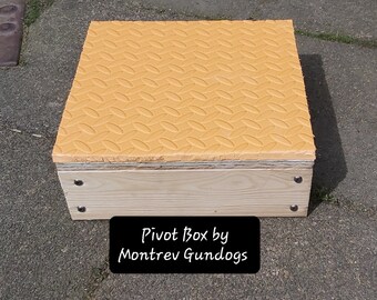 Dog Training Pivot Box/Platform/Dog Sports/Obedience/Agility/IGP. Suitable for all dog breeds and puppies: Handcrafted by Montrev Gundogs!