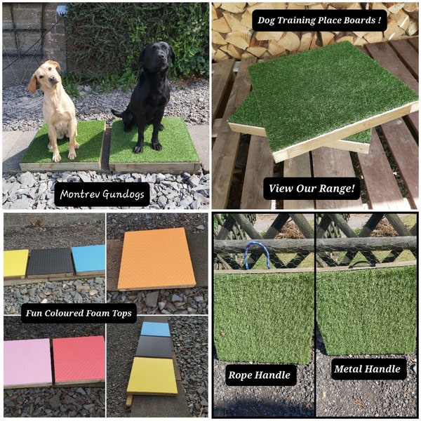 Dog Training/Place Board/Platform/Dog Sports/Obedience for Gundogs/Puppies/All Dog Breeds: Handcrafted by Montrev Gundogs. View our Range!