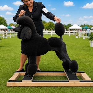 Handcrafted Adjustable Dog Show Stacking Block: Conformation Training Aid