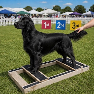 Handcrafted Adjustable Dog Show Stacking Block: Conformation Training Aid