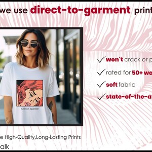 Comfortable Cotton Tee Mexican Telenovela Design Funny Latina Humor Shirt Spanish Cultural Reference Top Hispanic Heritage Celebration Unisex Jersey Soft Fabric Quality Printing Durable Construction Casual Wear Essential Daily Outfit Option