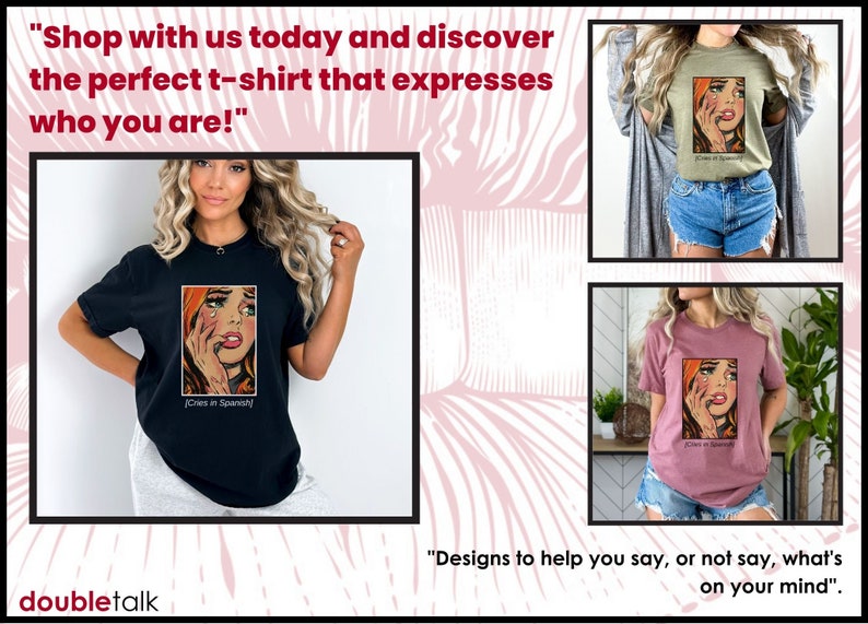 Cries in Spanish Tshirt Funny Mexican Telenovela Meme Latina Humor Tee