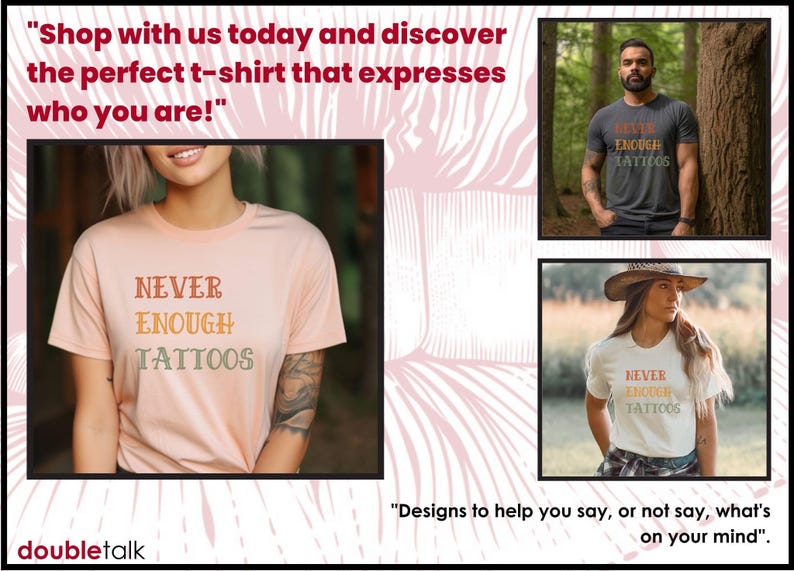 Body Art Casual Wear Tattoo Statement Shirt Ink Lover Gift Cotton Jersey Tee Unisex Design Comfortable Fit High Quality Print Graphic Tattoo Expression Perfect Present Ink Enthusiast Collection Must Have Wardrobe Essential Studio Visit