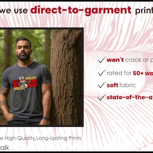 Classic Television Tshirt Robot Design Vintage Sci Fi Apparel Retro Space Themed Merchandise Iconic Warning Quote Graphic Print Unisex Jersey Tee Perfect Fan Gift Nostalgic Television Reference Collector Item Geek Culture Wear Comfortable