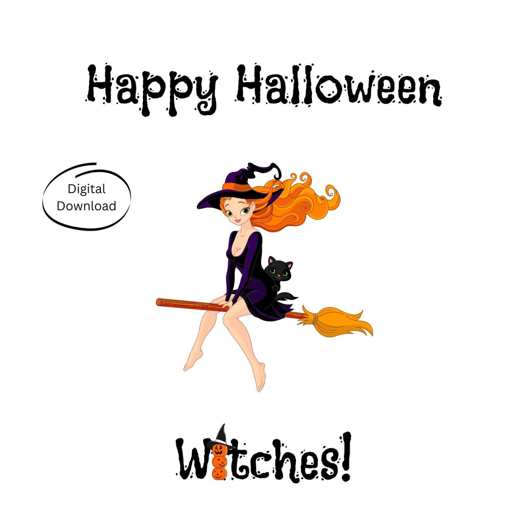 Happy Halloween Witches, Witch Wall Decor Halloween, Witch Halloween
