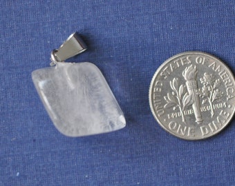 1 Pc Gemstone Pendants, with Brass Clasps irregular shape