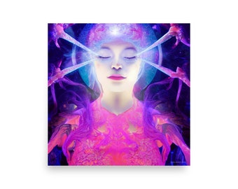 The Creatrix | Divine Feminine Art | Digital Art | AI Art Print | Home Decor | Wall Art | AI Generated Art | Altar Art