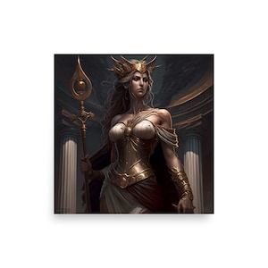 Nemesis - Divine Retribution | Goddess Art | Digital Art | AI Art Print | Home Decor | Wall Art | AI Generated Art| Altar Art