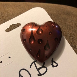 Resin Heart Tack Pins
