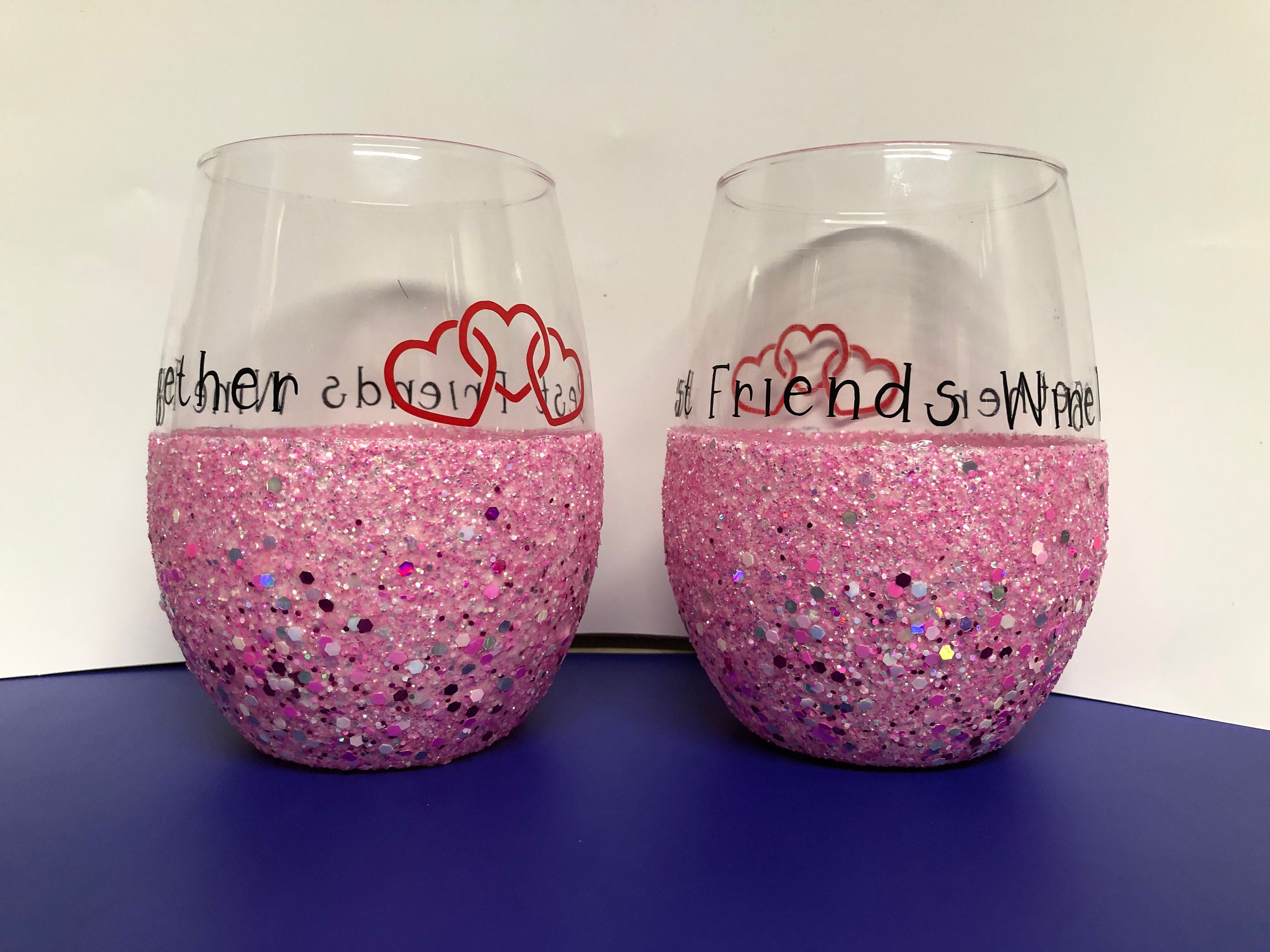 Glitter Wine Glasses – The Pink Pearl Gift Shop