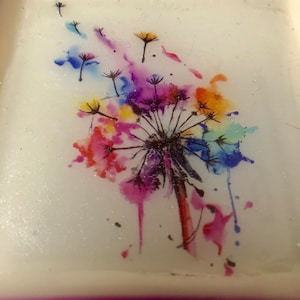 Watercolor Dandelion Trinket Tray