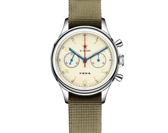 38 mm Redstar Seagull 1963 Retro Re-release with Sapphire Glass and Swan Neck Adjustment