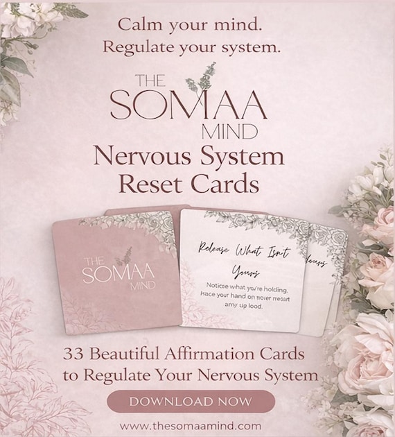 Nervous System Reset Cards | Anxiety Relief | Calm Your Body | 33 Printable Self-Regulation Cards