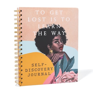 Black Women Journal w/ Prompts Black Girl Journal Afrocentric Gifts Self-care Journal Black Woman Guided Journal Black Own Shop image 1