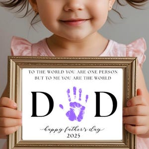 Father&#39;s Day Handprint Printable, DIY Craft Gift for Dad, Gift for Dad, Father&#39;s Day Printable, Digital Download, Father&#39;s Day Craft