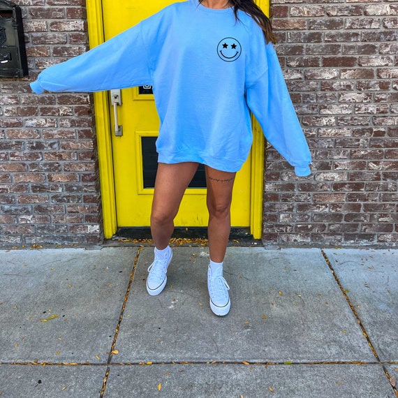 Smile Face Preppy Clothes Vsco Hoodie Y2K Hoodie Preppy Sweatshirt Trendy Aesthetic Clothing Vsco Sweatshirt Cute Sweatshirt Etsy Mexico