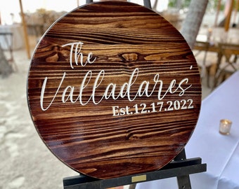 Custom Wedding Reception Sign, Wedding Guest Book Decor, Wood Wedding Welcome Sign,