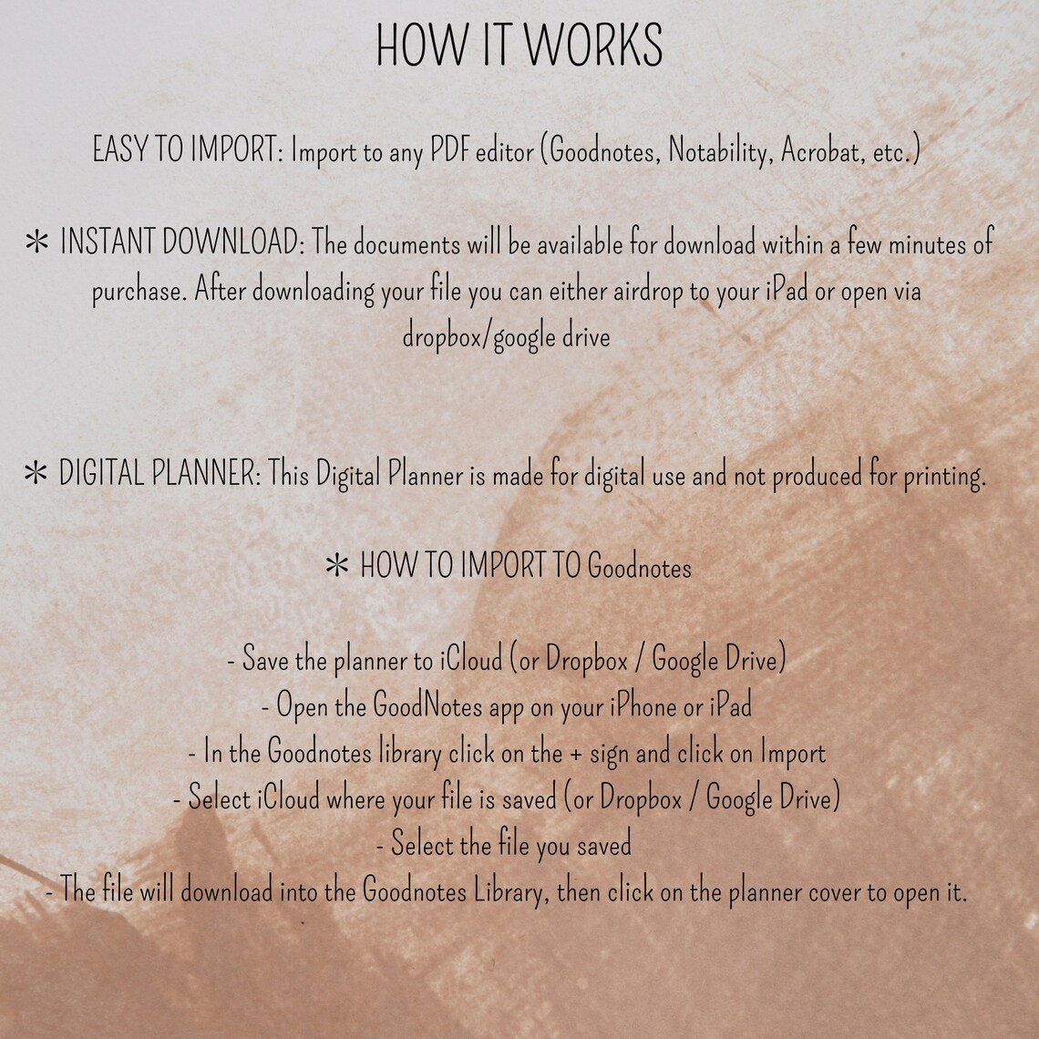 DIGITAL Recipes Goodnotes Template Vertical Planner Digital Planner