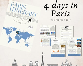 Paris Travel Guide| 4 days in Paris| Travel Tips| Travel Plan| Paris Itinerary|Travel Gift| Explore Paris in 4 days| Touristic guide| France