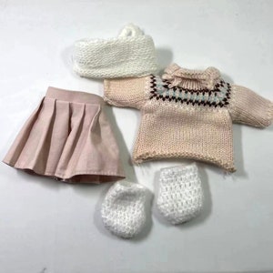 Clothes Outfit Set for 12 inch Waldorf Doll / Rag Doll / Textile Doll Doll Accessories Ready to Wear image 3