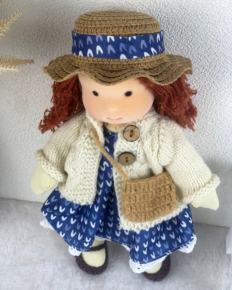 Soft Rag Doll 12 inch, Textile Girl Doll with Gift Box, Personalised Doll, Clothes Doll, Custom Play Doll for Children, Birthday Gift image 6