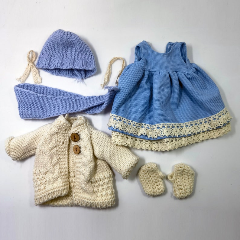 Set of Clothes for 12 inch Waldorf Doll/Rag Doll/Textile Doll Doll Clothes Pattern Ready to ship 02019