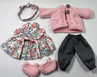 Conjunto de ropa para muñeca Waldorf de 12 pulgadas / muñeca de trapo / muñeca textil – Accesorios para muñecas (listos para usar)