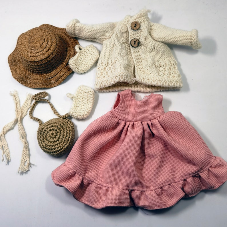 Set of Clothes for 12 inch Waldorf Doll/Rag Doll/Textile Doll Doll Clothes Pattern Ready to ship 01012