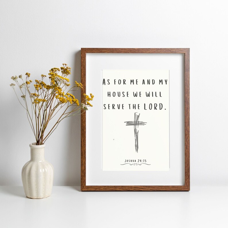 Christian Wall Art Bible Verse Poster Rustic Bible Verse Etsy Canada