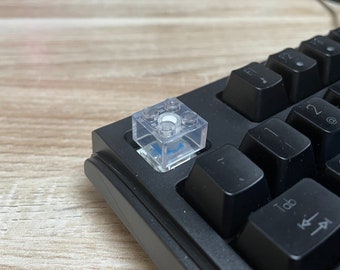 CHERRY MX Clear Brick Keycaps, ARTISAN Keycap, Custom Keycaps, Minimalist Keycaps| Cool Handmade Translucent Keycaps For Mechanical Keyboard