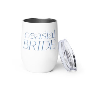 Coastal Bride Wine tumbler