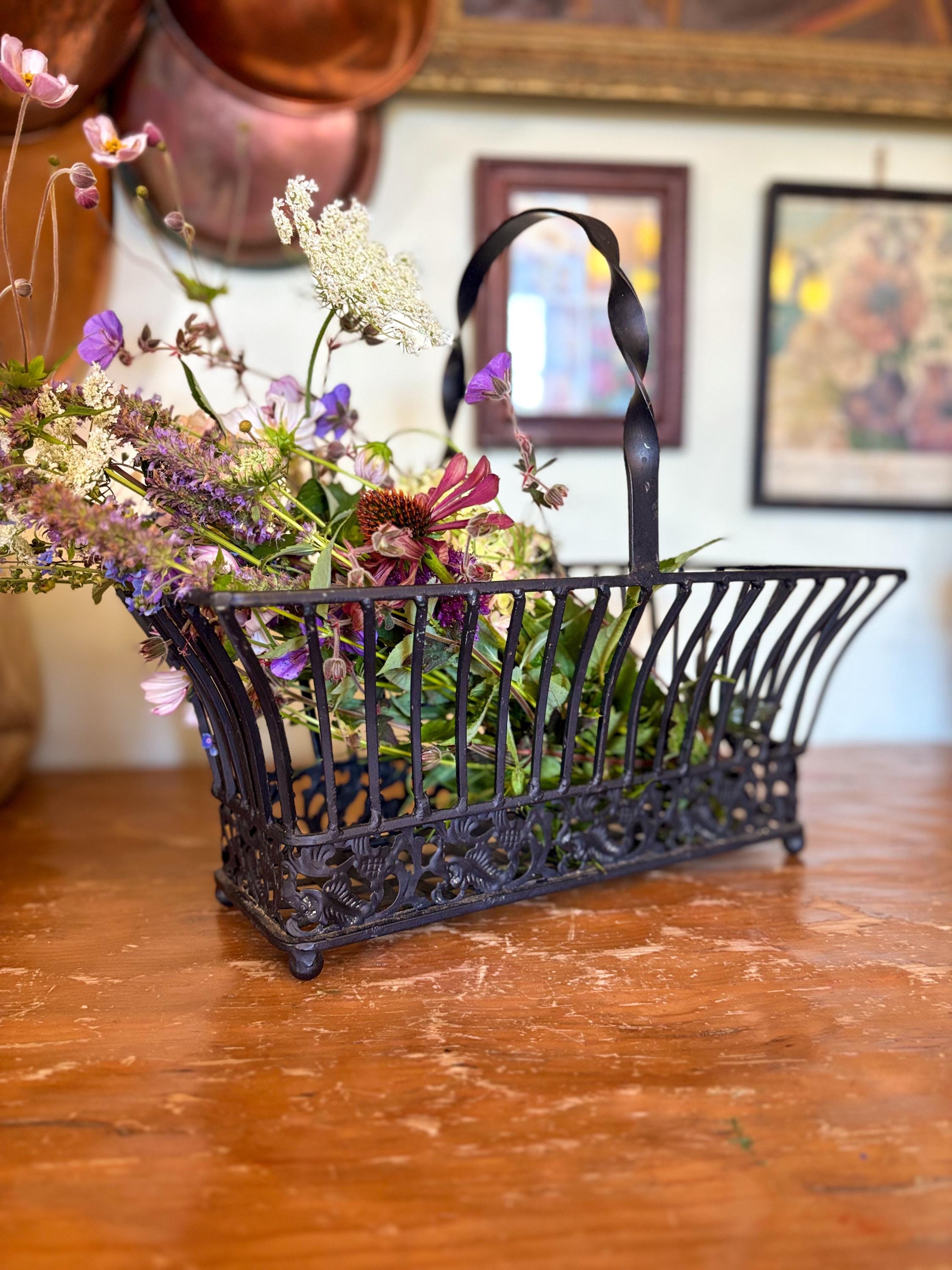 ヴィンテージ葡萄蔓鉈入れ Vintage Grape Gathering Basket - Etsy