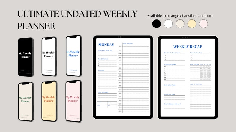 Ultimate Undated Weekly Planner image 2