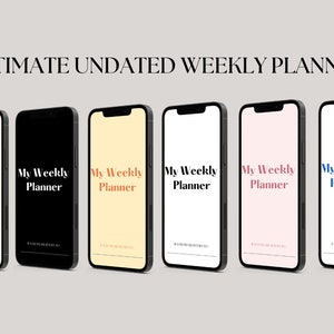 Ultimate Undated Weekly Planner image 1